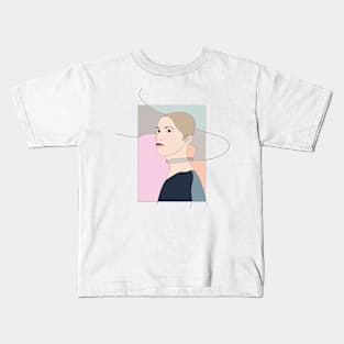 Air #woman #girl #beauty #fineart #popart #home #decor #fashion #buyart #artprint #minimal #drawing Kids T-Shirt